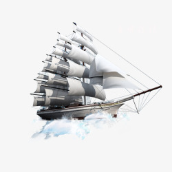 海航狂涛巨浪帆船高清图片