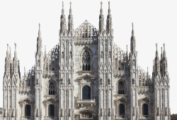房屋模型图城市建筑物米兰教堂高清图片