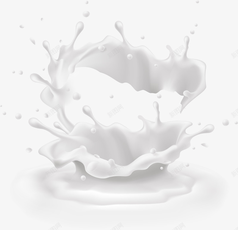 牛奶饮品创意贴画png免抠素材_88icon https://88icon.com 创意 牛奶 贴画 饮品