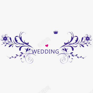欧式花纹婚礼logo图标图标