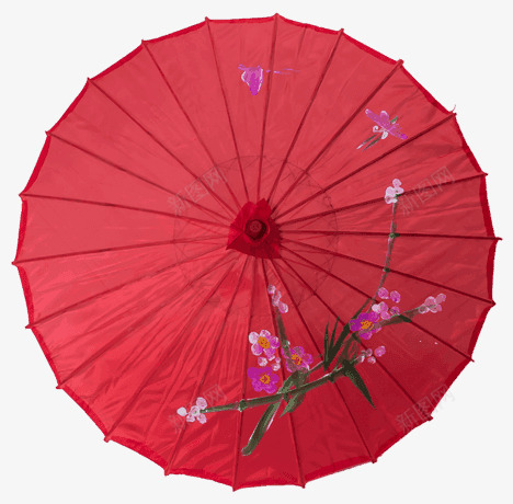 红色的伞png免抠素材_88icon https://88icon.com 中国风 红色伞 花儿 花卉 花朵 雨伞 雨伞俯视