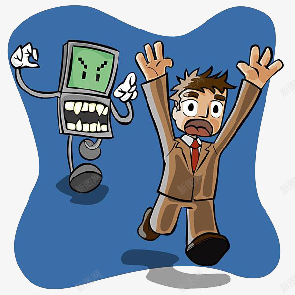 一个被手机追着跑的人png免抠素材_88icon https://88icon.com 奔跑 害怕 恐惧 惊吓 惊恐 惊恐的表情 惧怕 手机 目瞪口呆