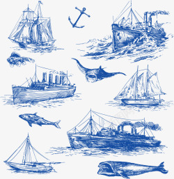12款手绘航海素材
