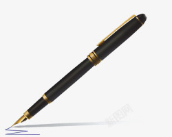 线条钢笔黑色钢笔高清图片