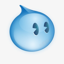 蓝色水晶球图标蓝色卡通阿里旺旺图标高清图片