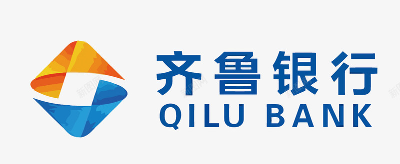 拉链扣齐鲁银行LOGO矢量图图标图标