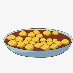 黄豆汤矢量图素材