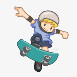 玩滑板车的小孩素材