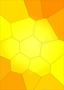 黄色几何形状插图素材