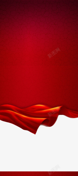 红祥云红色的展架背景高清图片