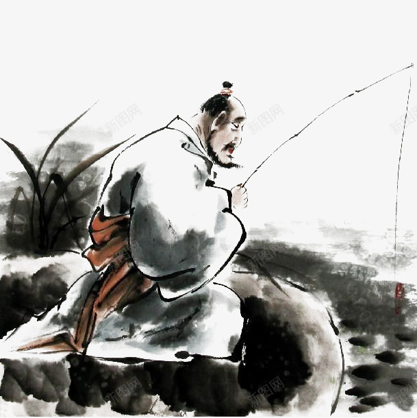 老者水墨垂钓png免抠素材_88icon https://88icon.com 中国风 休闲 垂钓 毛笔画 水墨垂钓 水墨画 钓鱼 钓鱼国画 闲情逸致 风景