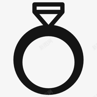 结婚钻石戒指图标图标