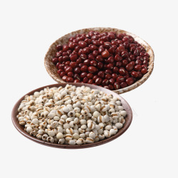 红豆薏米平面广告素材