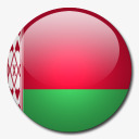 白俄罗斯国旗国圆形世界旗素材