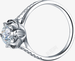 钻石戒指七夕情人节素材