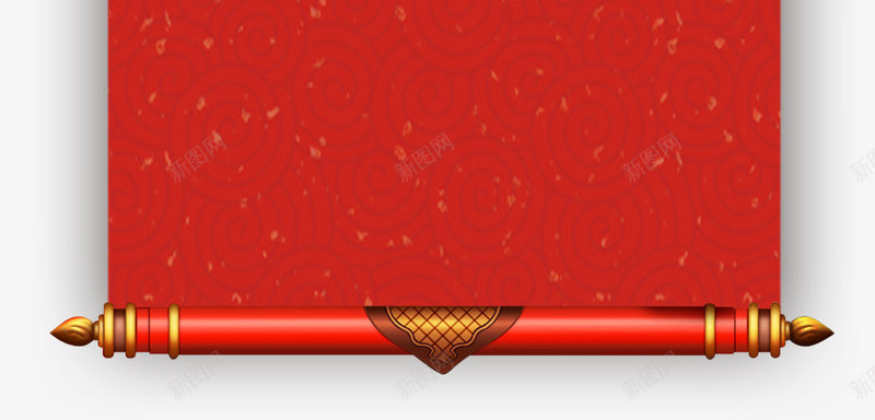 红色中国风海浪对联png免抠素材_88icon https://88icon.com 对联 对联框 对联模板 新年 新春 春节 海浪花纹 过年 门联