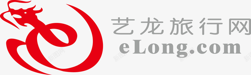 公司二维码艺龙旅行网logo图标图标