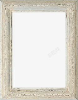 白色木制相框素材