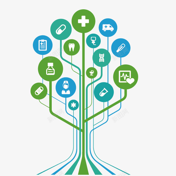 科技创意树png免抠素材_88icon https://88icon.com 创意 创意树 医疗 标签 树 科技 科技创意树
