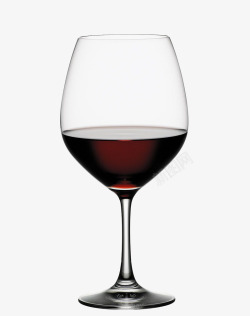 玻璃材质装着红酒的红酒杯高清图片