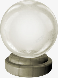 水晶球摆件水晶球基座摆件高清图片