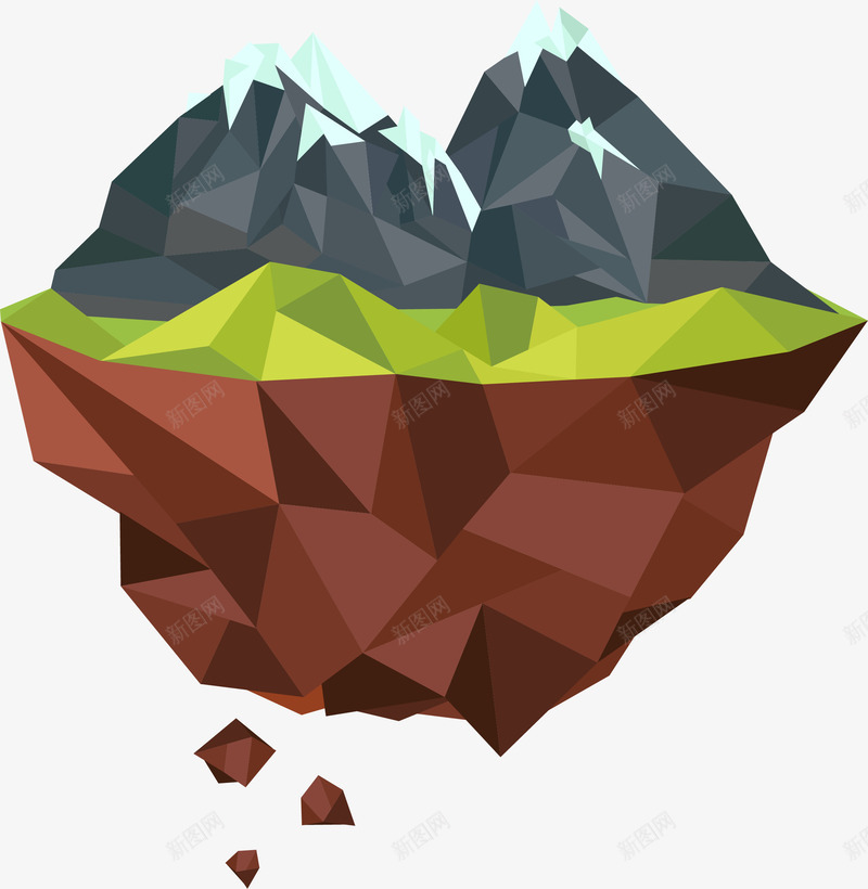 卡通扁平化风景立体插画矢量图ai免抠素材_88icon https://88icon.com 25D立体插画 山 扁平化风景 景观 空间环境 立体 风景 矢量图