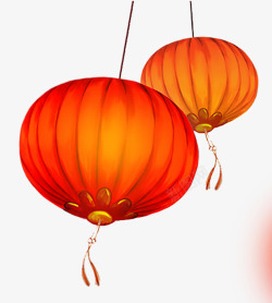 金狗PNG春节红灯笼图高清图片