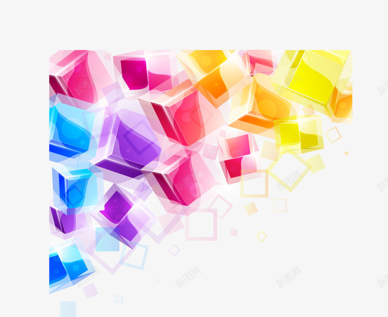 抽象炫彩渐变立体方块矢量图ai免抠素材_88icon https://88icon.com 抽象 方块 渐变 炫彩 立体 矢量图