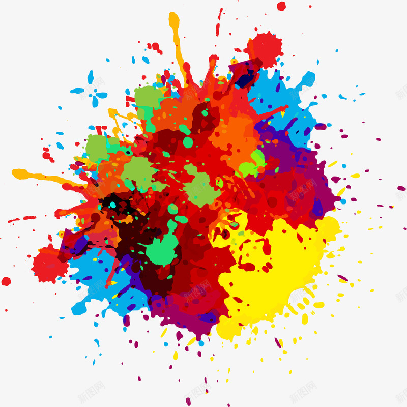 五彩斑斓的喷漆png免抠素材_88icon https://88icon.com 五彩斑斓 五颜六色 喷彩 喷漆