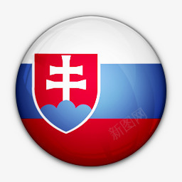 slovakia国旗对斯洛伐克世界标志图标图标