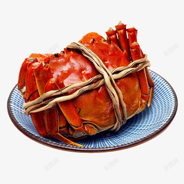 蒸熟的大螃蟹png免抠素材_88icon https://88icon.com 一只 产品实物图 大螃蟹 大闸蟹 红色 美食