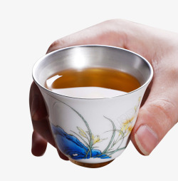清凉茶水茶杯素材