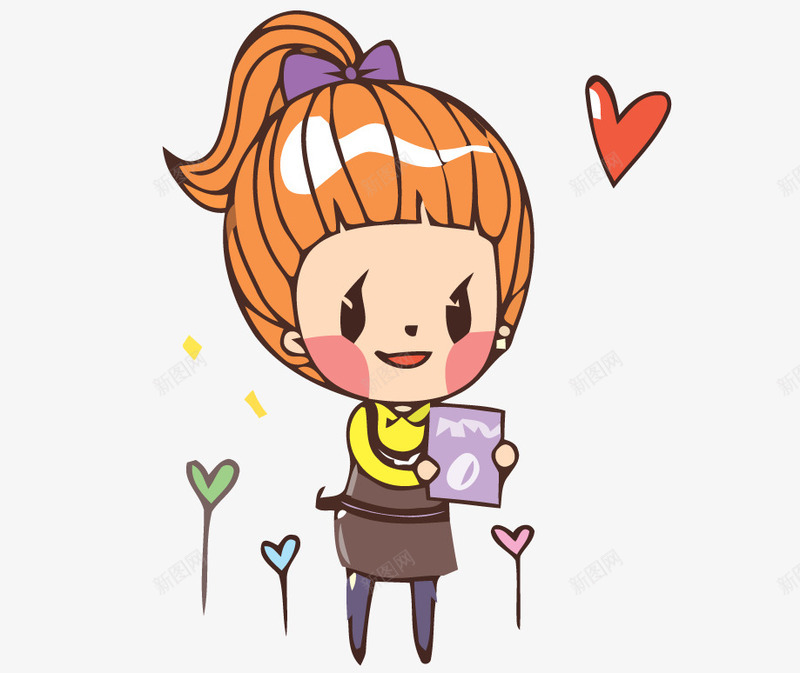 缤纷可爱的韩国png免抠素材_88icon https://88icon.com 卡通 卡通下载 女孩 平面设计 缤纷可爱的韩国