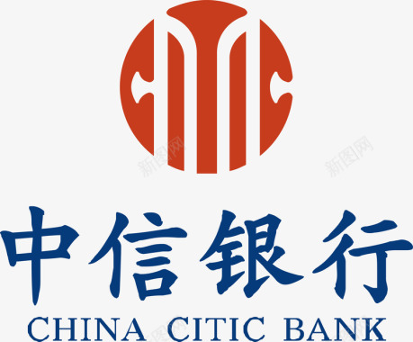 矢量银行中信银行logo图标图标