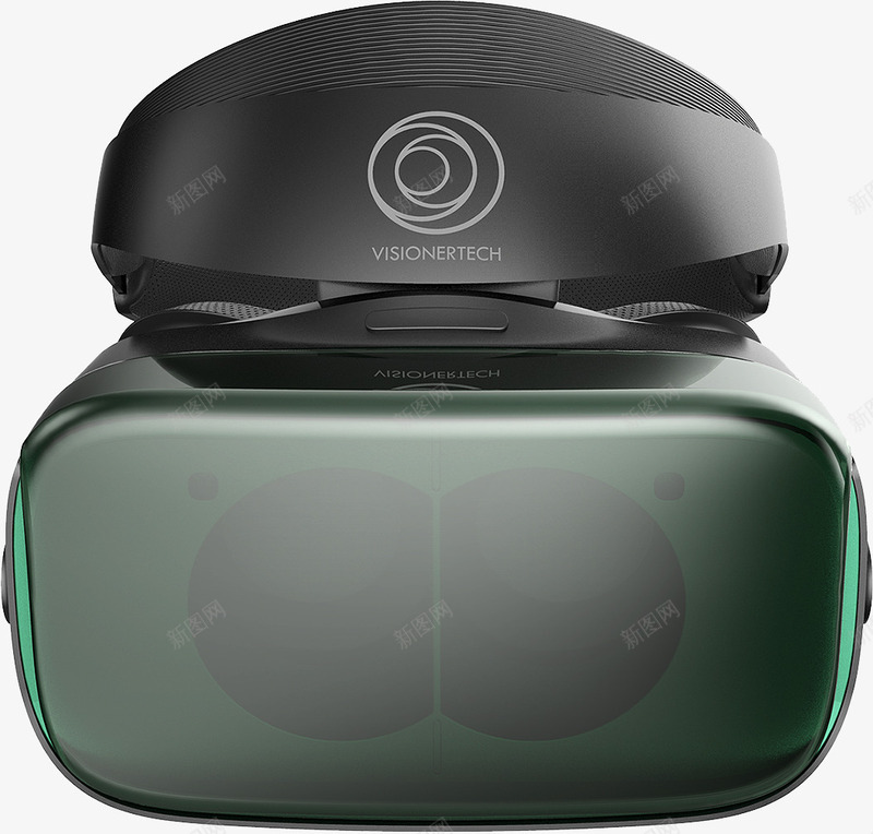 实物绿色高端vr盒子png免抠素材_88icon https://88icon.com VR设备 vr头盔 vr游戏 vr盒子 vr眼镜 可穿戴设备 头戴式 深绿 虚拟现实