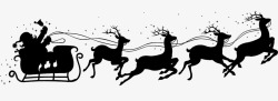 圣诞老人和驯鹿圣诞老人忙碌的节日高清图片