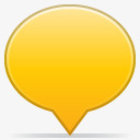 bubble社会气球颜色黄色图标图标