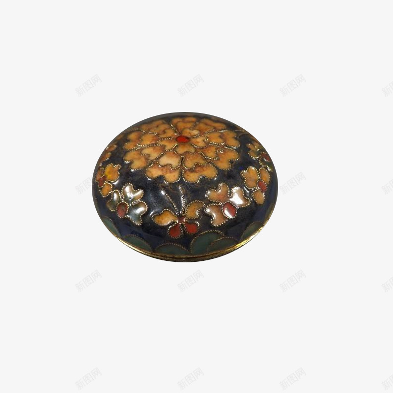 黄色花纹胭脂盒子png免抠素材_88icon https://88icon.com 口红 古代 圆形 复古 旧时代 梳妆盒 盒子 胭脂 胭脂盒 腮红