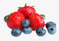 蓝色浆果实物草莓野生蓝莓高清图片