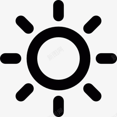 光明清晰的太阳图标图标