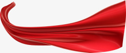红色丝带免扣国庆丝带元素高清图片