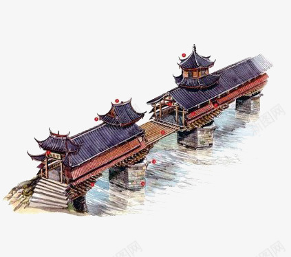 中国建筑png免抠素材_88icon https://88icon.com 古建筑 古楼 房屋 木架结构 瓦块