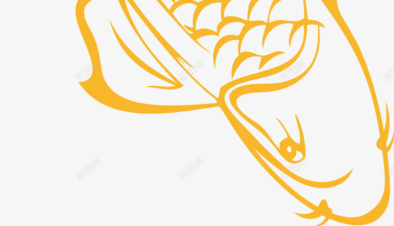 手绘金色卡通鲤鱼图png免抠素材_88icon https://88icon.com 创意 卡通 可爱 好运锦鲤 手绘 日本锦鲤 海洋 海洋生物 海鲜 矢量动物 立体 锦鲤 鱼 鲤鱼