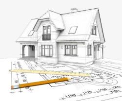 CAD房子平面工程效果图高清图片