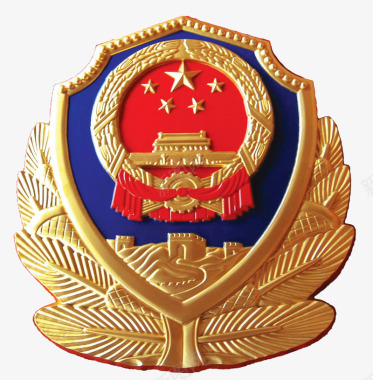 中国警徽背景图标图标