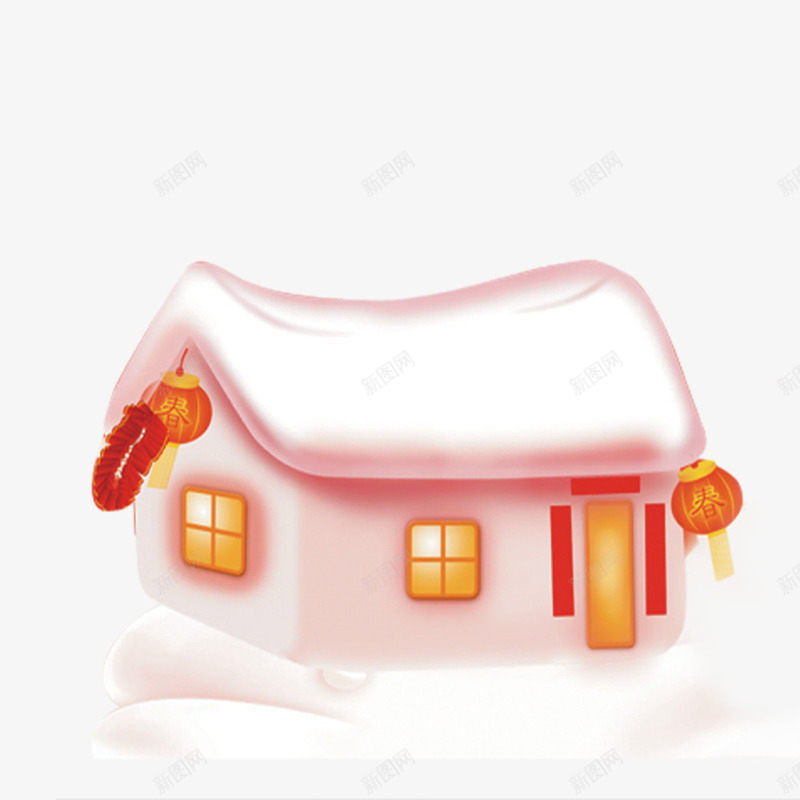 雪屋图案png免抠素材_88icon https://88icon.com 小屋 小房子 雪屋 雪屋图案