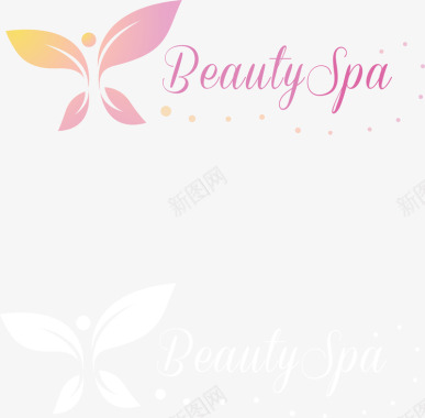 医疗包粉色蝴蝶logo图标图标