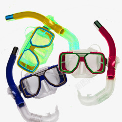 运动器具塑料潜水眼镜高清图片