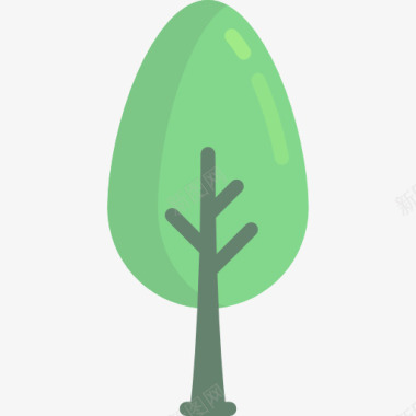自然生长的植物树图标图标