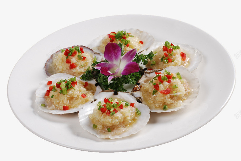蒜蓉蒸扇贝png免抠素材_88icon https://88icon.com 传统美食 蒜茸蒸扇贝 餐饮美食 高清菜谱用图